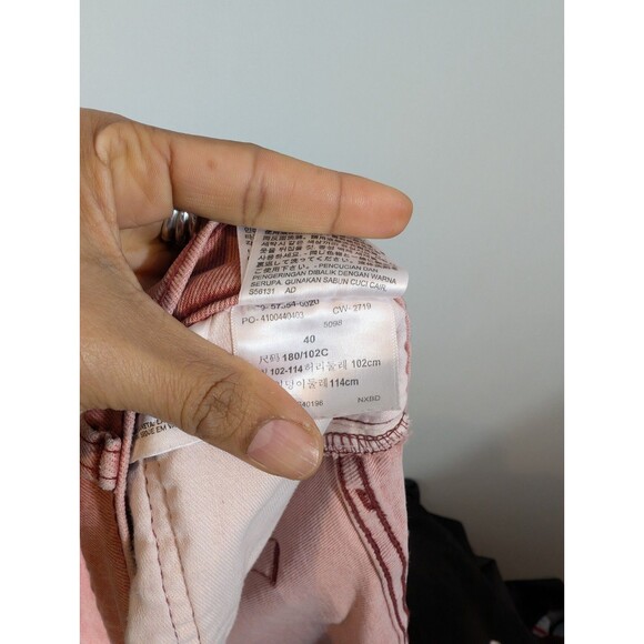 Levi's 502 Mens Terracota Denim Bermuda Shorts Sz 40 Resortwear Preppy College - Picture 7 of 8